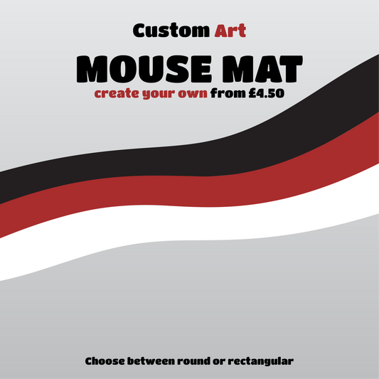 Custom Sublimated Mouse mats [Round/Rectangle]