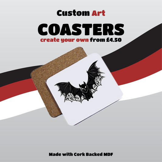 Custom Coasters [Cork Backed MDF]