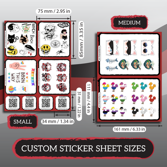Custom Kiss-Cut Sticker Sheets